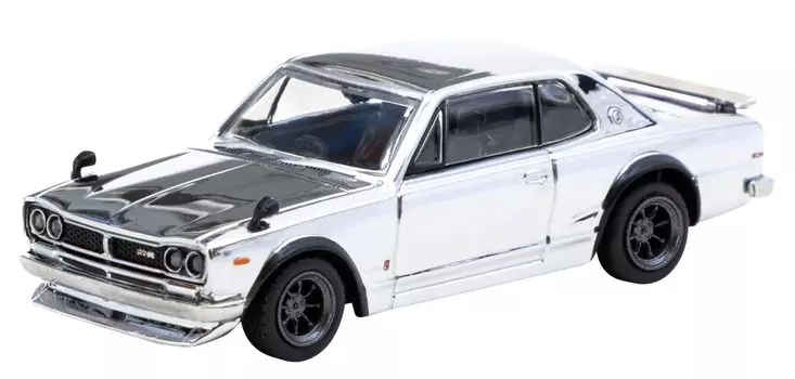 TARMACWORKS Skyline HT Silver Chrome Special Edition Завершенный продукт 1/64 2000GT-R T64G-043-SC