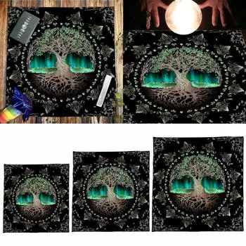 Таро Скатерть Древо Жизни Астрология Алтари Скатерть Гадания Карты Скатерть Гобелены Декорации Колдовство Поставки 60