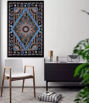 Таро Солнце Луна гобелен настенный богемный гобелен с принтом хиппи колдовство гобелен спальня комната эстетический домашний декор 100X75CM