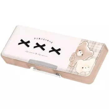 Tarochans Compact pen case Kumatarozu Pencil case Fudebako Pen case Pen holder Stationery holder New semester 250036 Crack s double-sided