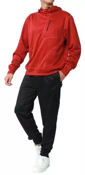 Tartex Верх и низ Длинный спортивный костюм Quick Custom UV Sports Room Wear Мужская майка, комплект, рукав, впитывающий, сушка, изготовленный, защита, (Л, Красный) красный