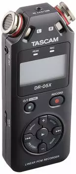 TASCAM DR-05X USB аудио интерфейс стерео линейный PCM рекордер портативный рекордер USB микрофон Youtube ASMR 24/96 высокое разрешение