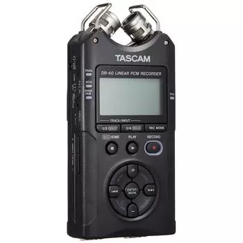 TASCAM DR-40 VER2-J 4-канальный линейный PCM-рекордер 24 бит 96 кГц Высокое разрешение Ручной рекордер Youtube ASMR Музыка Wild Bird Железнодорожная запись