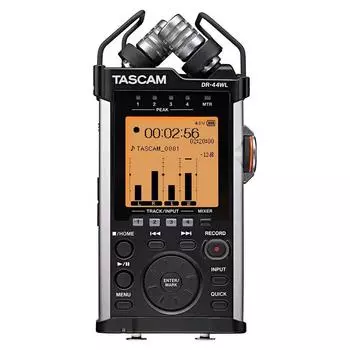 TASCAM DR-44WL VER2-J, совместимый с Wi-Fi-соединением, линейный PCM-рекордер, портативный IC-рекордер, музыка ASMR на Youtube, 24 бит, 96 кГц, высокое разрешение