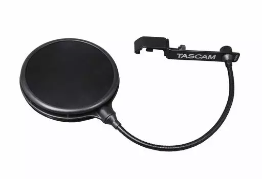 TASCAM Pop Guard Длинная гусиная шея Снижает шум от щелчков Установка микрофонной стойки Запись вокала Запись дикторского текста Распространение в Интернете Подкаст TM-AG1