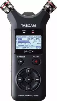 TASCAM USB аудио интерфейс стерео линейный PCM рекордер портативный рекордер USB микрофон Youtube ASMR 24 бит 96 кГц высокое разрешение DR-07X