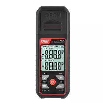 TASI TA611B K/J Thermometer Thermocouple -200~1372/ -328~2501 Handheld Digital LCD Temperature Meter TA611B