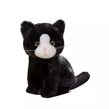 TASINO cat cat stuffed toy real 26cm cute (black and white)