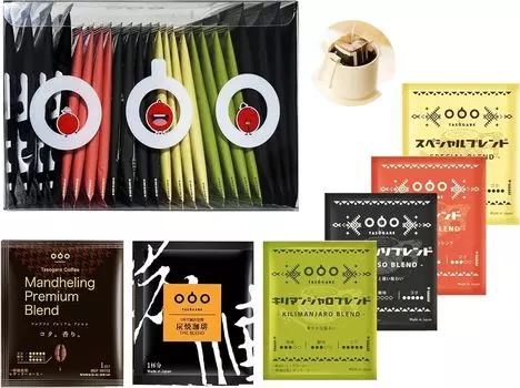 TASOGARE Набор для сравнения кофейных напитков Drip Coffee Variety Bag 6 видов 24 шт.