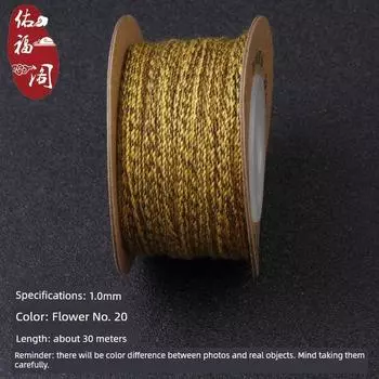 Tassel Fringe Passion Fruit Seeds Dorje Knot Hand-Made Cotton Threads 1.0mm spend 20 about 30 meters per roll