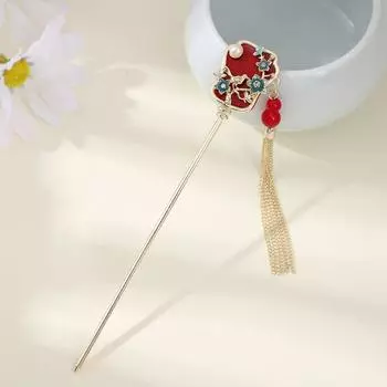 Tassel Pearl Hair Stick Chinese Style Hanfu Hair Stick Antique Flower Hair Stick Party C