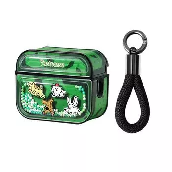 Tastecase Green Apple Magnetic Earphone Sleeves Apple AirPods 2 Green puppy