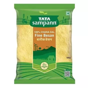 TATA Sampann 100% Чана Дал Файн Бесан, 500 г упаковка из 2 шт.