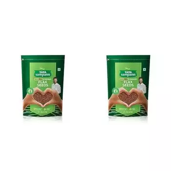 TATA Sampann Чистые семена льна, 200 грамм, богаты белком и пищевыми волокнами, источник железа (Упаковка из 2 шт.)