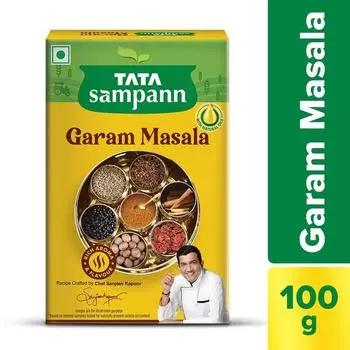 Tata Sampann Garam Masala с натуральными маслами, приготовленный шеф-поваром Сандживом Капуром, 100 г 100Gm Pack Of 1