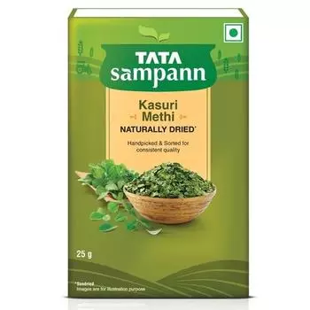 Tata Sampann Kasuri Methi с натуральными маслами, 25 г, высушенные естественным путем, отобранные вручную и стерилизованные
