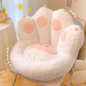 Татами Подушка Спинка Один этаж Футон Ленивая Подушка Спальня Домашние подушки S белый