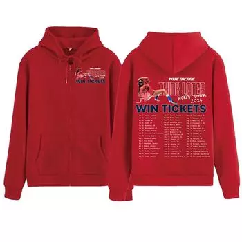 Tate Mcrae Think Later Толстовка с капюшоном на молнии Harajuku Пуловер Топы Свитшот Уличная одежда Поклонники Подарок Унисекс M