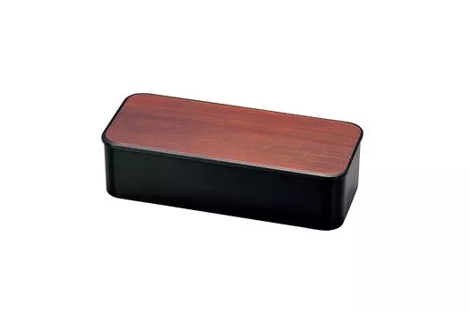 Tatsumiya GRAIN Slim Single Tier Lunch Rosewood 30387 Size Approx. W19.3 D8.2 H5.3 розовый лес