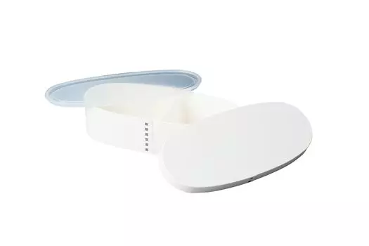 Tatsumiya Magewappa Monotone Slim Single Tier Bento Matte WH W21 30352 Размер приблизительный. Д9.3 Н5.5