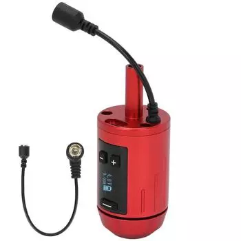 Tattoo Grip Machine Self Lock Cordless Tattoo Grip Machine with LCD Display for Tattoo RCA красный