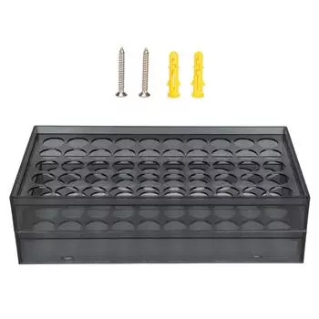 Tattoo Ink Rack 50 Holes Transparent Thickened PC 1.2in Hole Diameter Tattoo Bottle Holder for