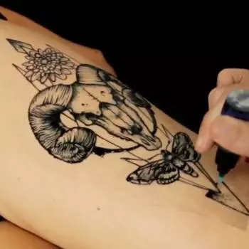 Tattoo Jelly 3-недельная краска для самостоятельного нанесения хны, Tattoo Jelly Henna Dye 10 г, 1 шт.