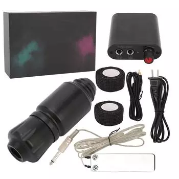Tattoo Machine Kit Liner Shader Aluminum Alloy Tattoo Machine Set 90265V for Tattooists US Plug US Plug