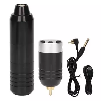 Tattoo Machine Pen 1500mAh Wireless Power Supply RCA Interface Rotary Tattoo Machine Pen Set WR 40 WR-40 tattoo pen