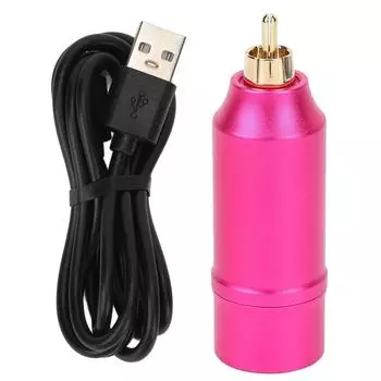 Tattoo Machine Power Supply RCA Interface 1300mAh Battery LCD Cordless Tattoo Pen Power Supply rose розы красного