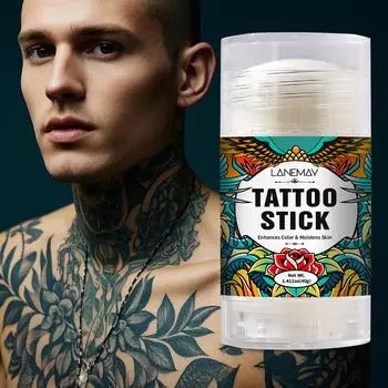 Tattoo Stick — питает кожу и сохраняет цвет татуировки, делает ее вид более здоровым — крем для ухода за татуировками, чтобы успокоить кожу