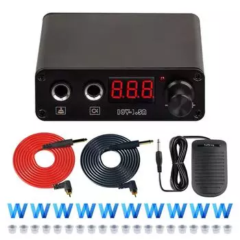 Тату-машинка Power Hook Line Комбинированный экран Числовое управление Портативный мини-трансформатор питания для татуировки