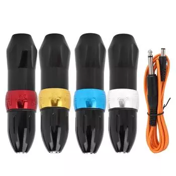 Тату-машинка ручка алюминиевый сплав интерфейс тату-шнур клип роторная тату-машинка Red Black