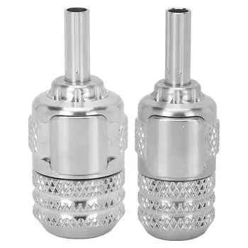 Тату-ручка из нержавеющей стали с самоблокирующимся магнитным фиксатором для удерживания иглы, ручка для тату-машинки, аксессуары Diameter 33mm / 1.3in