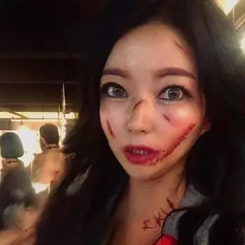 Татуировка наклейка зомби Хэллоуин макияж царапина рана, 1 шт., RC-441_10.5cmX6cm 1 шт.