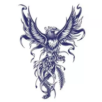 Татуировки на всю спину с животными, наклейки для тела, татуировки-маркеры для мальчиков и девочек 1