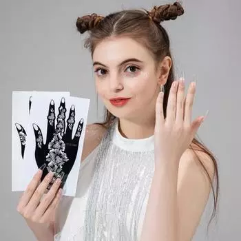 Татуировки наклейки креативные долговечные модные трафареты для временных татуировок для тела унисекс 2