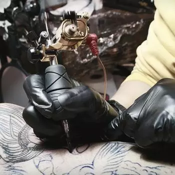 Татуировочное оборудование X2 Шрапнельный двигатель Машина секущей линии с высокой скоростью вращения Роторная машина для татуировки Pure copper-forest green