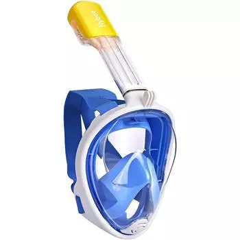 Tauchmaske Schnorchelmaske Vollmaske, 180-Grad-Sicht Tauchmasken mit Panorama-Vollgesichtsdesign L-XL чёрный