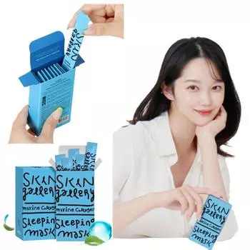 Тающая коллагеновая маска, частичная маска, увлажняющая маска для сна, 4м*10 шт.