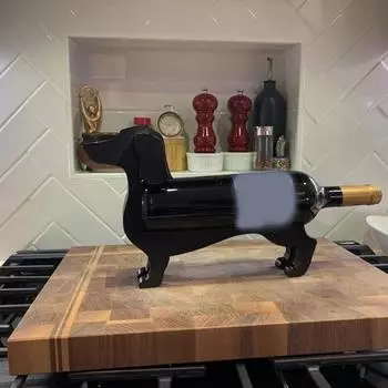 Такса держатель для бутылки вина забавный прилавок винная стойка стойка для ликера новинка забавные подарки украшения дома аксессуары