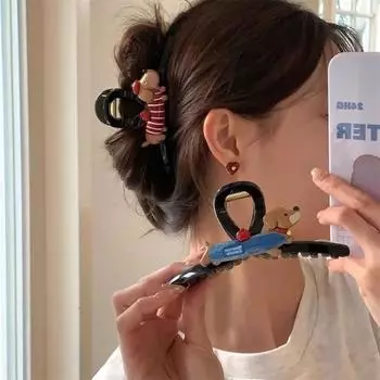 Такса коготь волос большой мультфильм милый коготь клипсы акула клип головной убор модные аксессуары для волос для женщин девочек A8