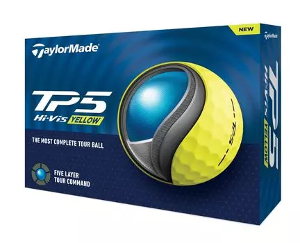 TAYLOR MADE TMJ24 TP5 YLW JPN 12 предметов Teepee Five Yellow Golf Ball 2024 Модель Желтый