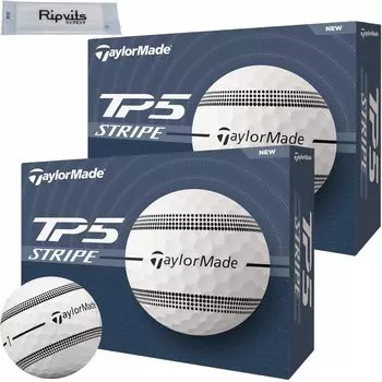 TaylorMade TMJ24 TP5 Stripe Series 2024 Модель 2 дюжины набор из 24 шариков набор чистящих листов *оригинал
