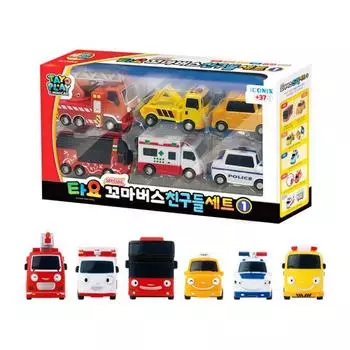 Tayo Special Little Bus Friends Set (6 types), Korean toys