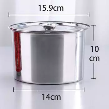 Таз из нержавеющей стали с крышкой Металлическая миска Сервировочное блюдо для соуса Металлическая миска с крышкой Металлическая миска с крышкой Контейнеры с крышками