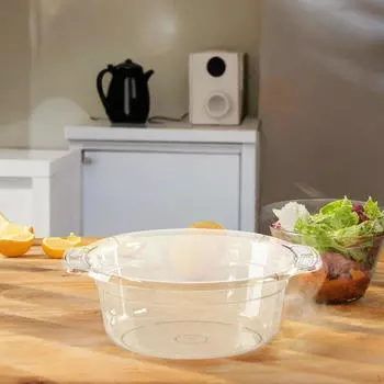 Таз, Прозрачная тарелка для мытья одежды, фруктов, овощей, походов, 23cmx10.2cm