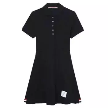 TB Summer Women s Short-Sleeved Tennis Suit Casual Dress Navy M