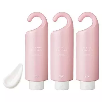 TBC Лечебное молочко для тела 300 г Hanging Wet Full Body Beauty Body Нежное слабокислотное насыщенное средство для ванны с ароматом свежей розы [Набор 3] Упаковка, увлажняющее,