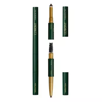 TBC LUWONT Eyebrow Styler Light Black Makeup Eyebrow Pencil Easy Powder Pencil with Brush 3in1 Mens